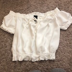 forever 21 crop peasant top